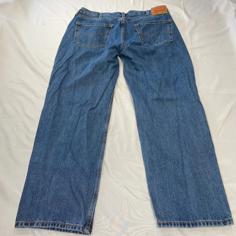 Levi's 550 Mens Relaxed Fit Tapered Leg Blue Denim Jeans 38x30 Medium Wash